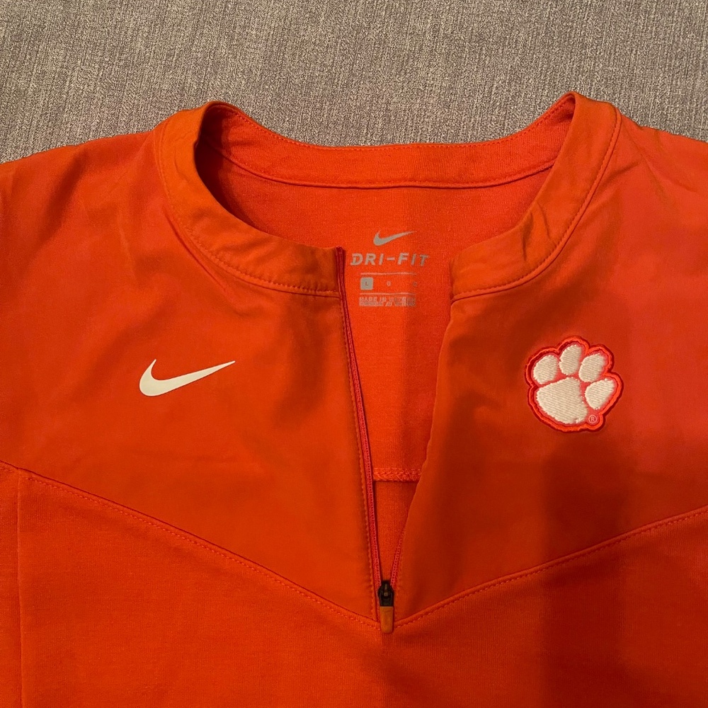 Nike Dri-FIT Clemson 1/2 Zip Pullover - Team Issue - Men's L - Like New